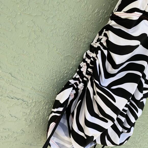 Cole Of California Zebra Cross Front Tankini NWOT Sz XL - Picture 5 of 11